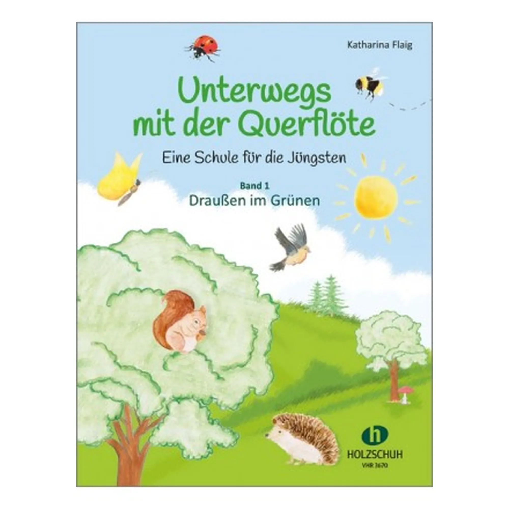 Vorderes Coverbild Unterwegs Mit Der Querflöte 1 - Draußen Im Grünen