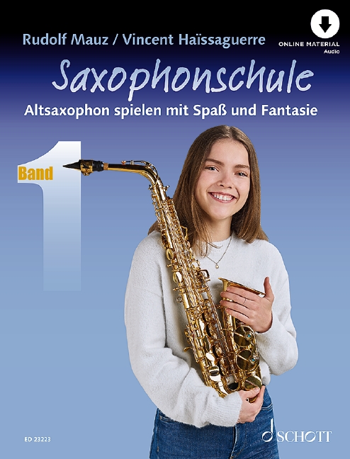 Vorderes Coverbild Saxophonschule Band 1