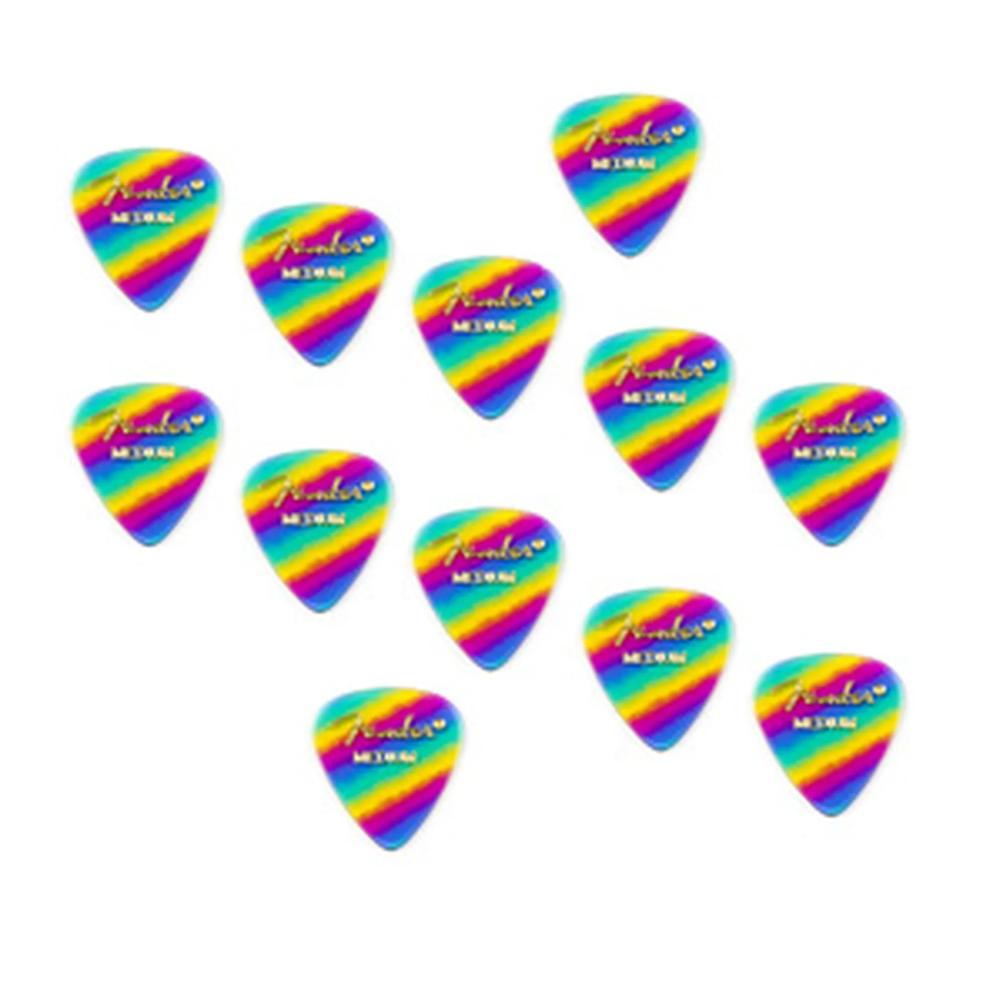 Vorderes Coverbild Fender Rainbow Celluloid Medium