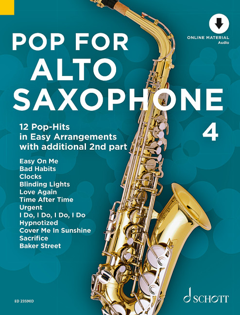 Vorderes Coverbild Pop for Alto Saxophone Band 4