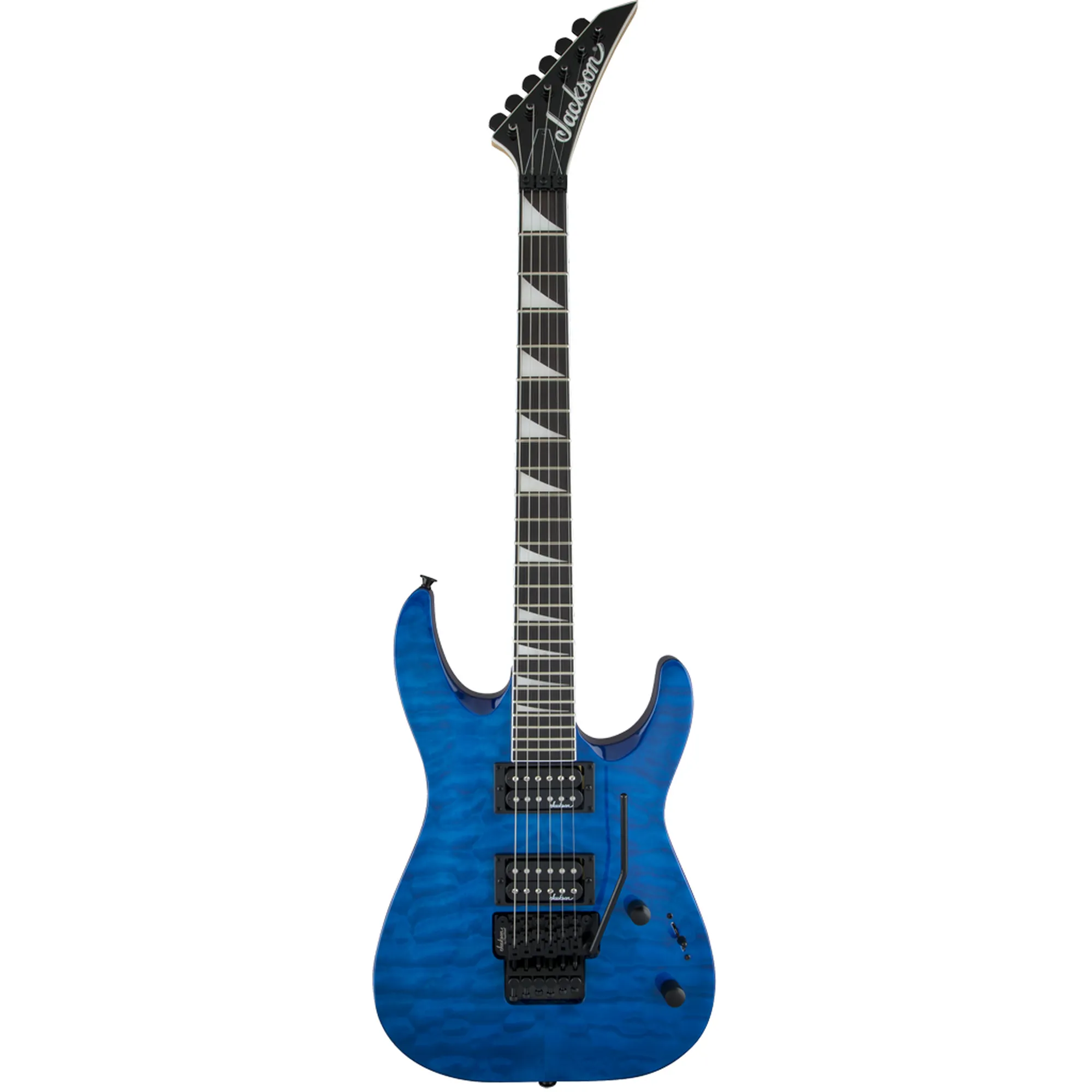 Jackson JS Series Dinky JS32Q DKA Arch Top Transparent Blue