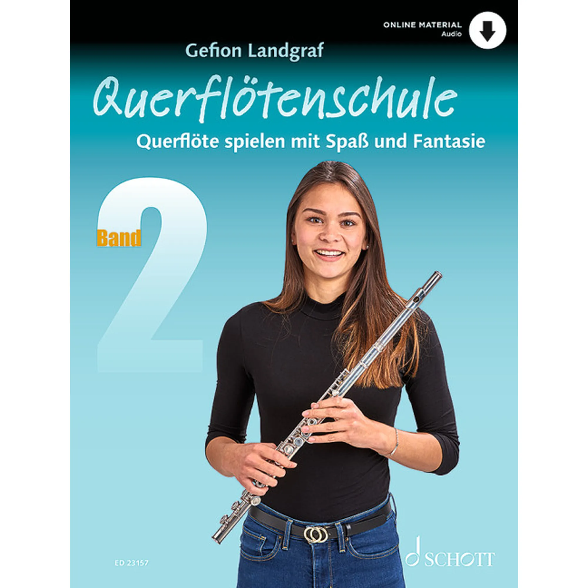 Vorderes Coverbild Querflötenschule 2