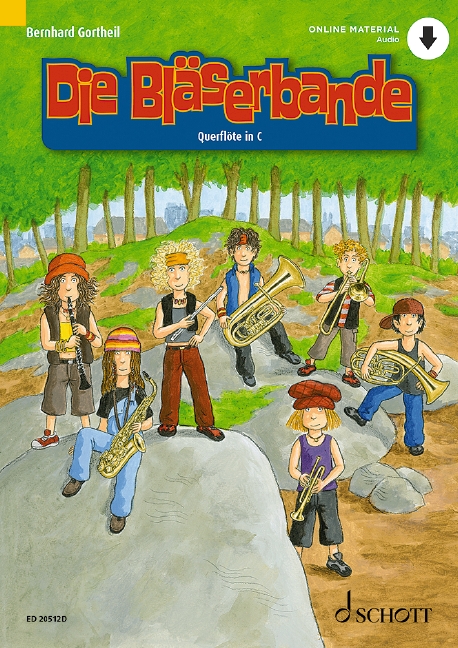 Vorderes Coverbild Die Bläserbande - Querflöte