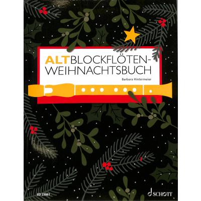 Vorderes Coverbild Altblockflöten Weihnachtsbuch