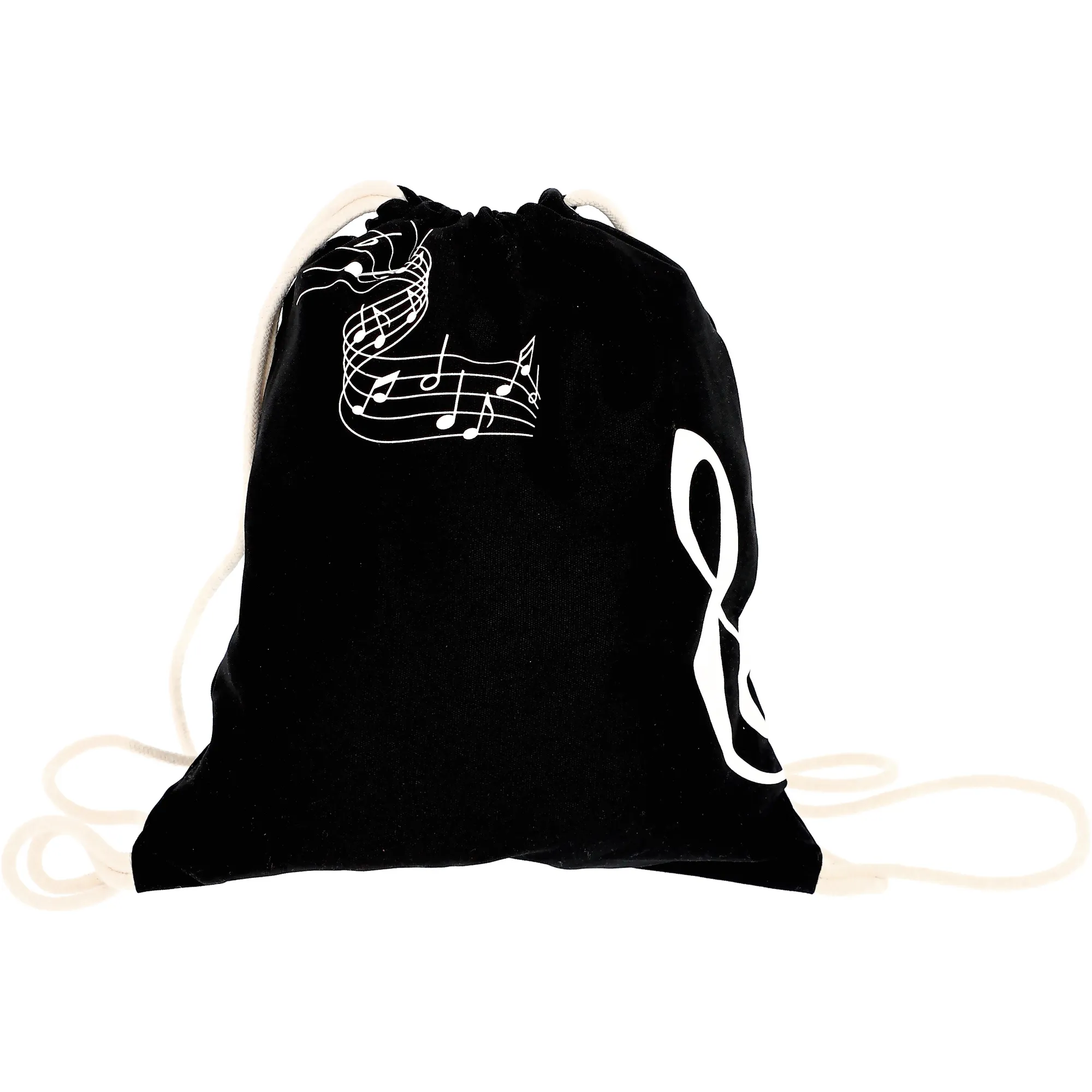 Vorderes Coverbild Turnbeutel Violinschlüssel schwarz