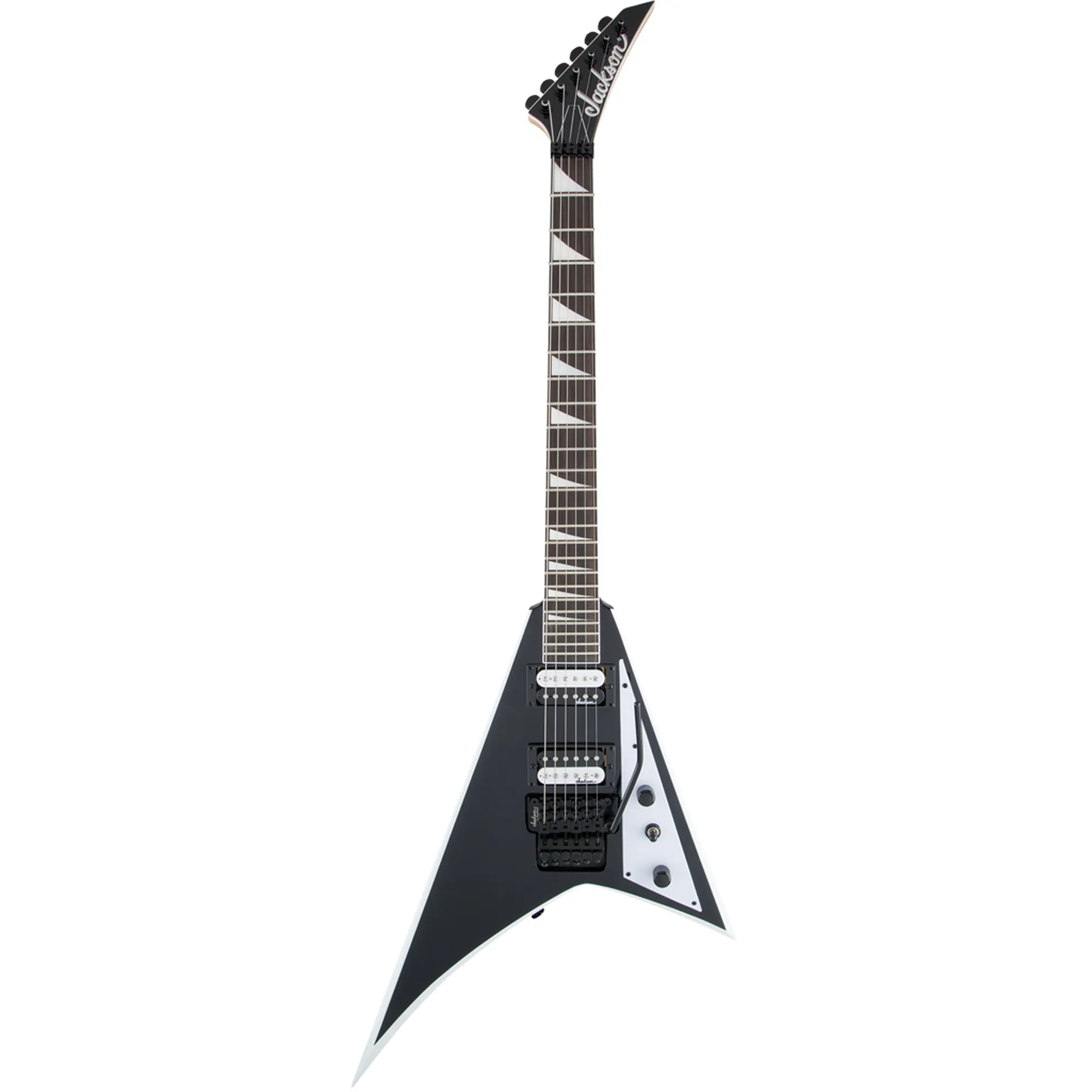 Jackson JS32 Rhoads AH FB - Black with White Bevels