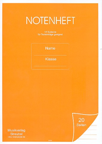 Vorderes Coverbild Notenheft