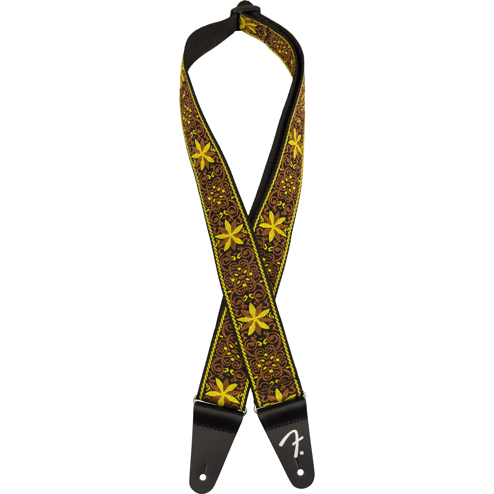 Vorderes Coverbild Fender Pasadena Woven Strap Yellow Wallflower