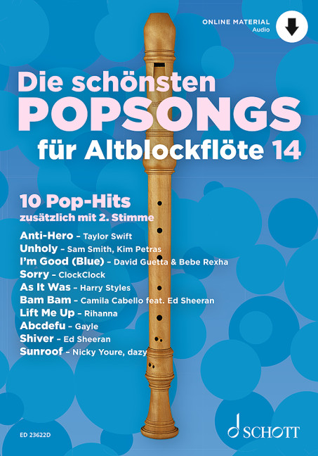 Die Schönsten Popsongs Für Altblockflöte 14