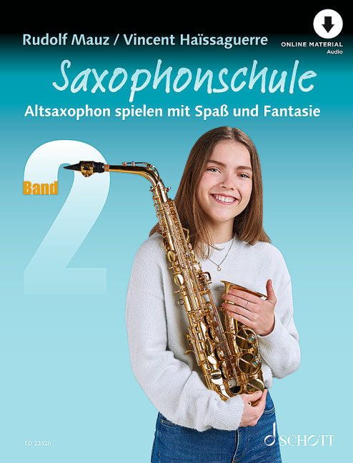 Vorderes Coverbild Saxophonschule Band 2