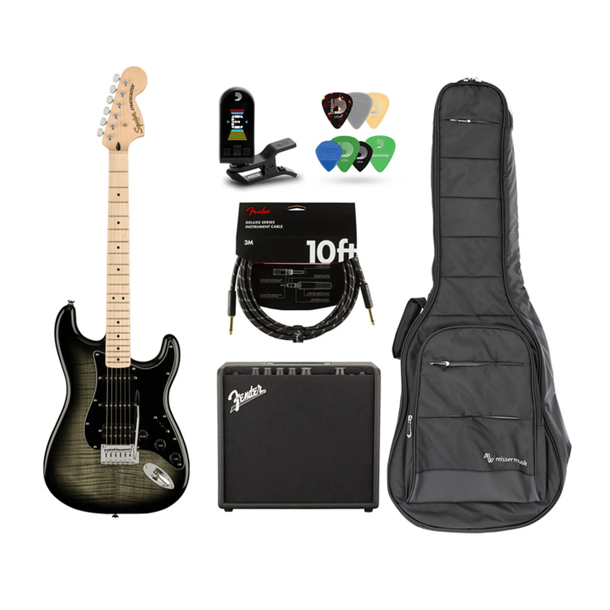 Fender Squier Affinity Premium Bundle - BBST