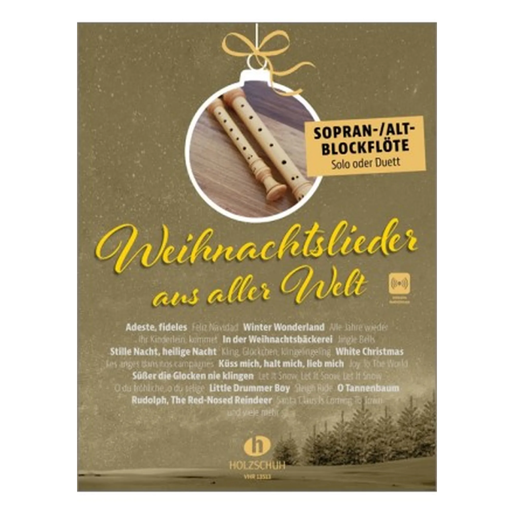 Vorderes Coverbild Weihnachtslieder Aus Aller Welt Blockflöte