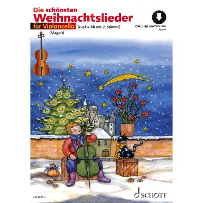 Vorderes Coverbild Die Schönsten Weihnachtslieder Für Violoncello