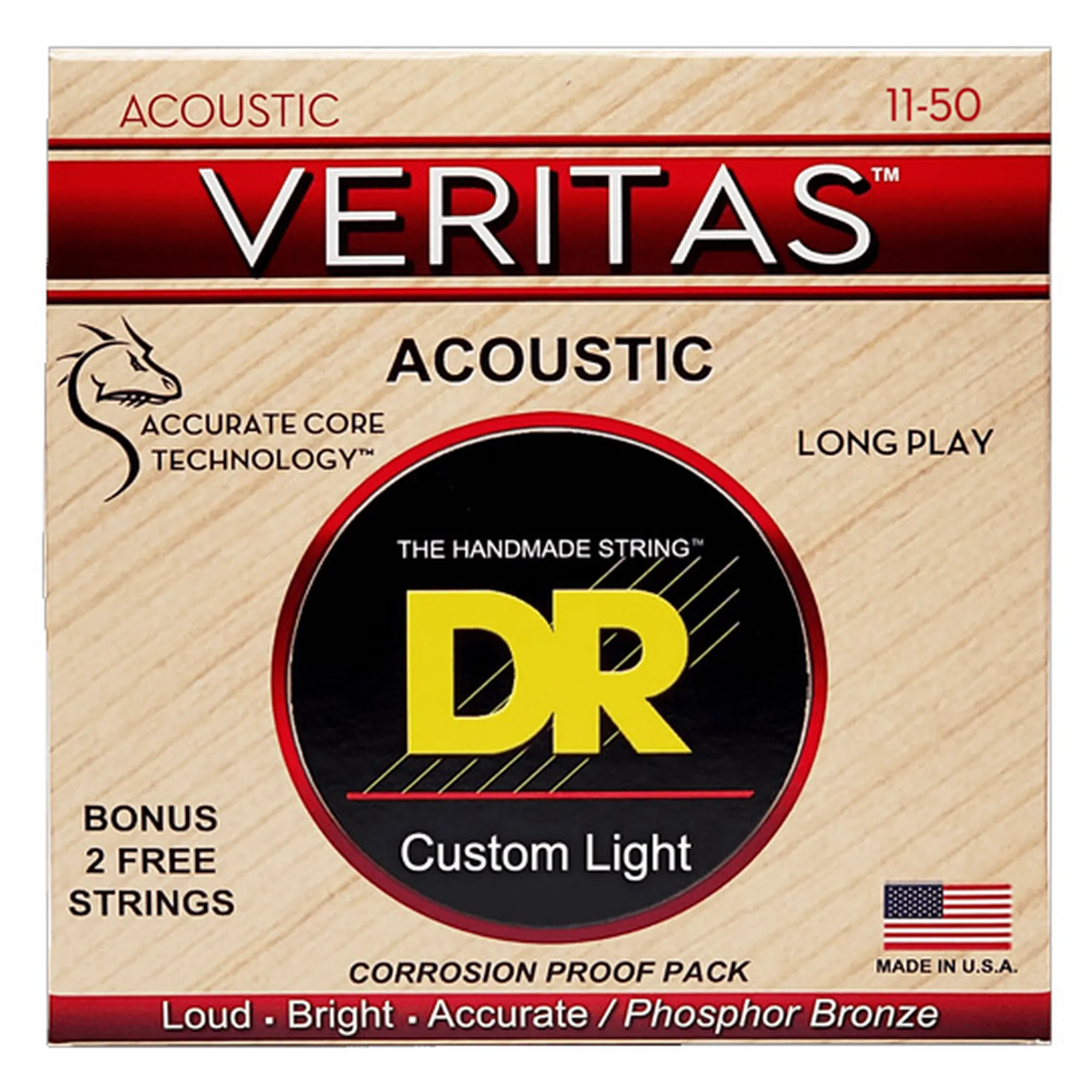 DR Strings VTA-11 Veritas Custom Light