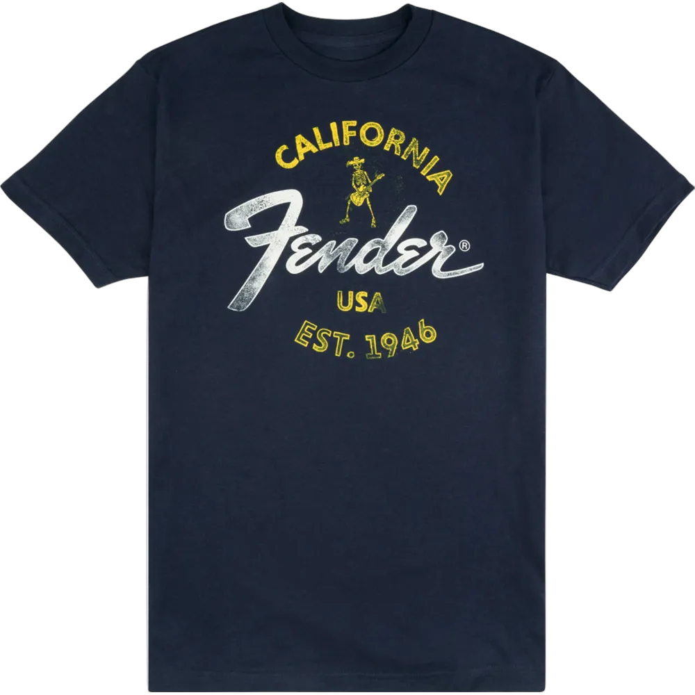 Fender T-Shirt Baja Blue 2XL