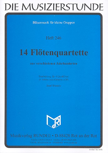 14 Flötenquartette