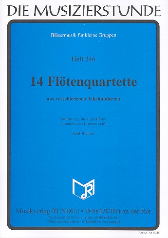 14 Flötenquartette