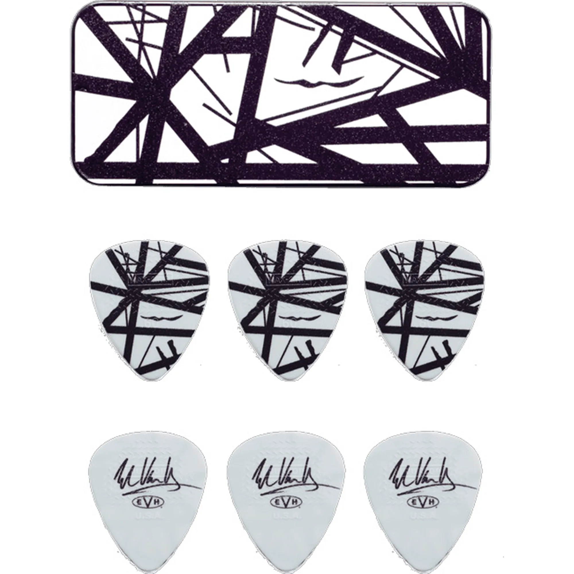 Vorderes Coverbild Dunlop EVH Black/White .60