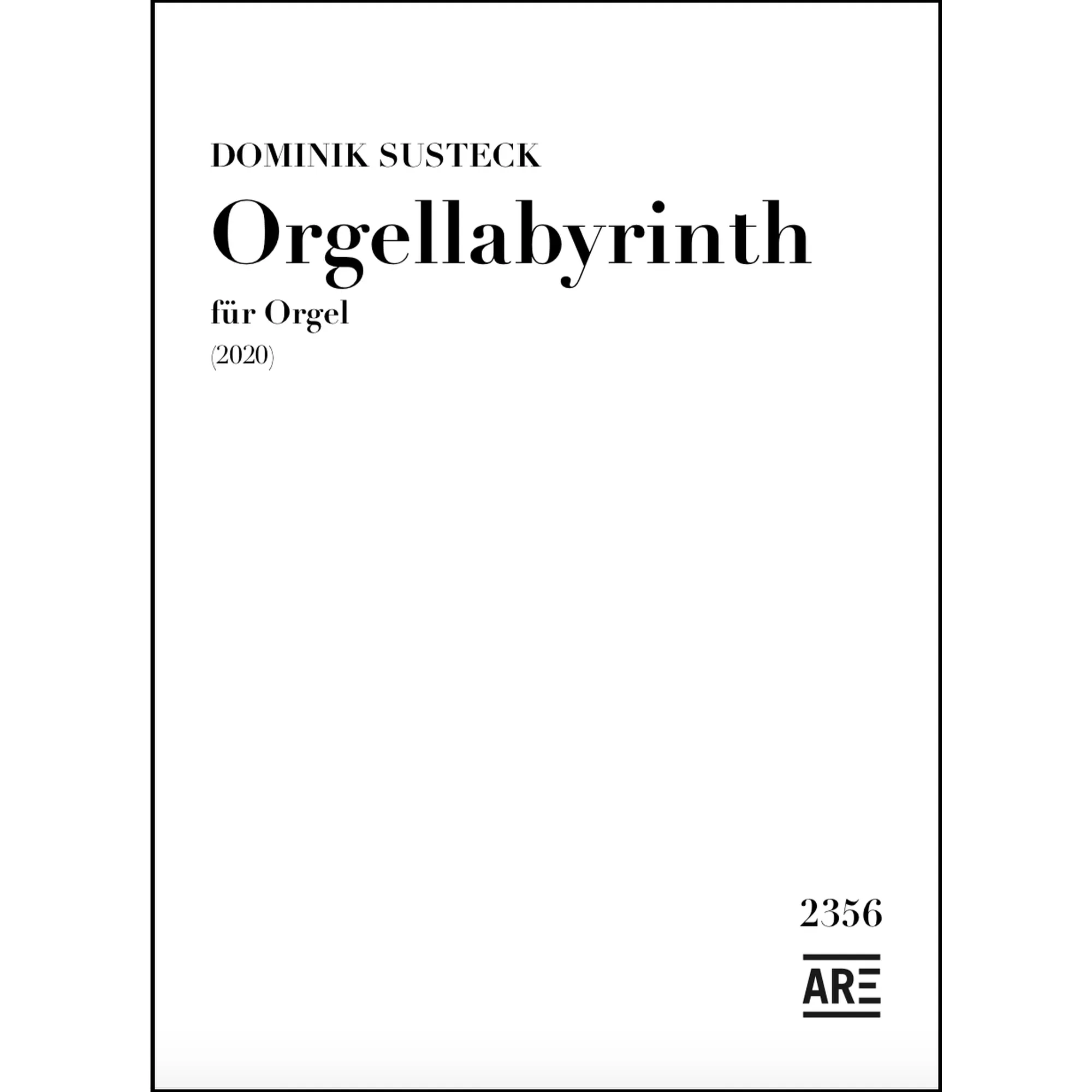 Vorderes Coverbild Orgellabyrinth (2020)