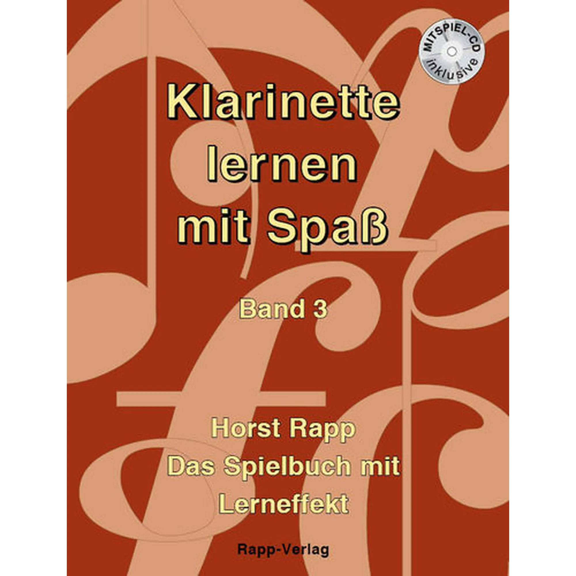Vorderes Coverbild Klarinette lernen mit Spaß 3