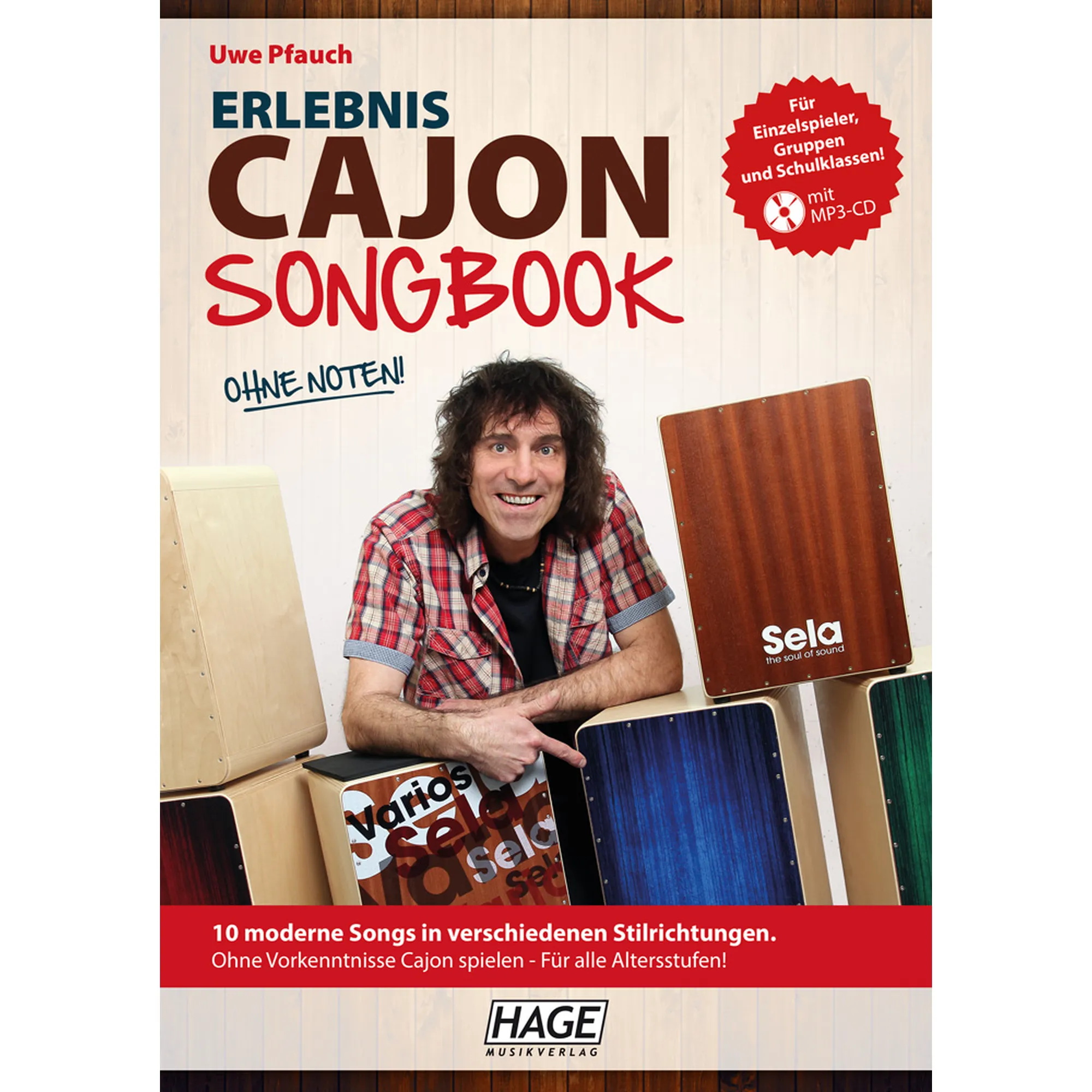 Vorderes Coverbild Erlebnis Cajon - Songbook