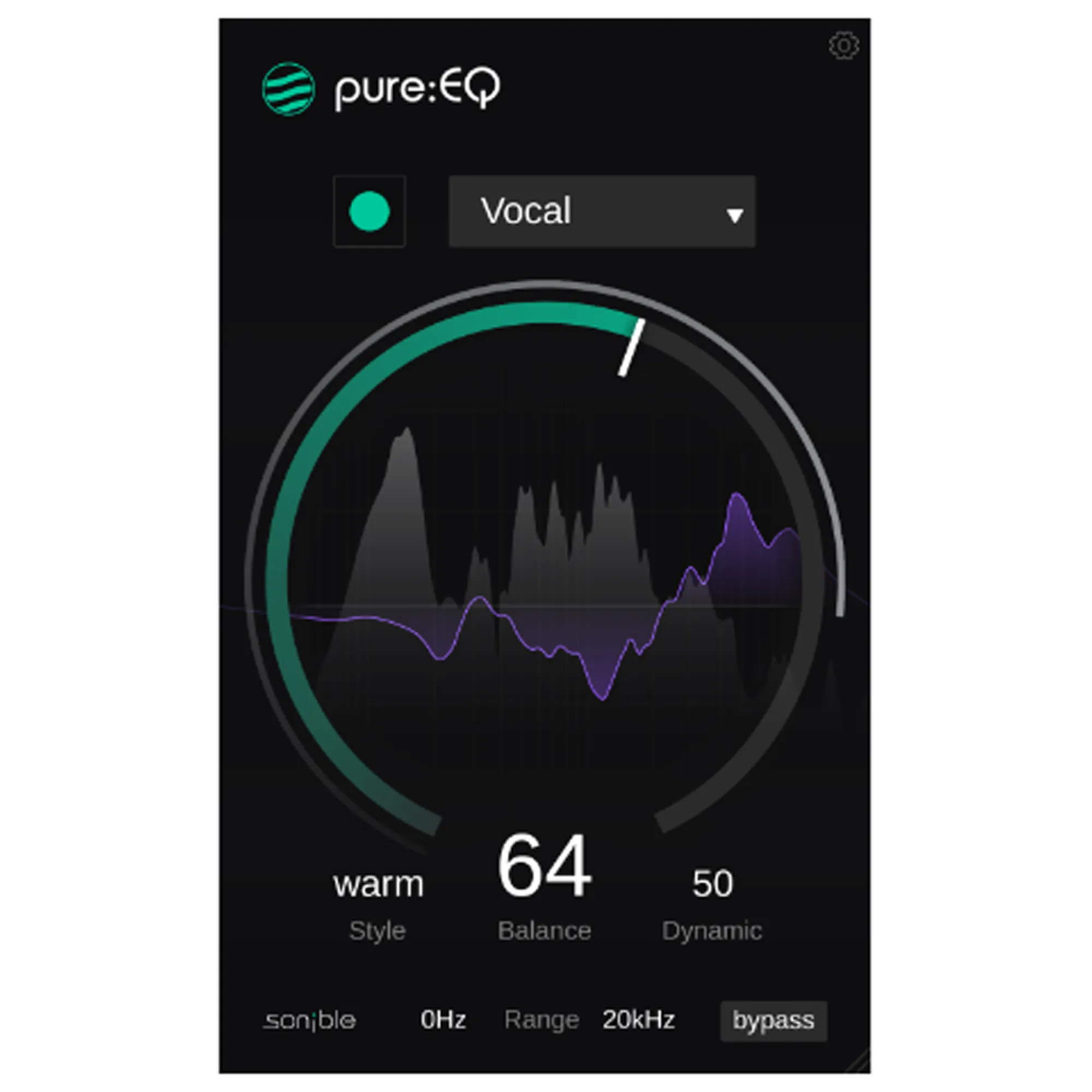 Vorderes Coverbild Sonible pure:EQ