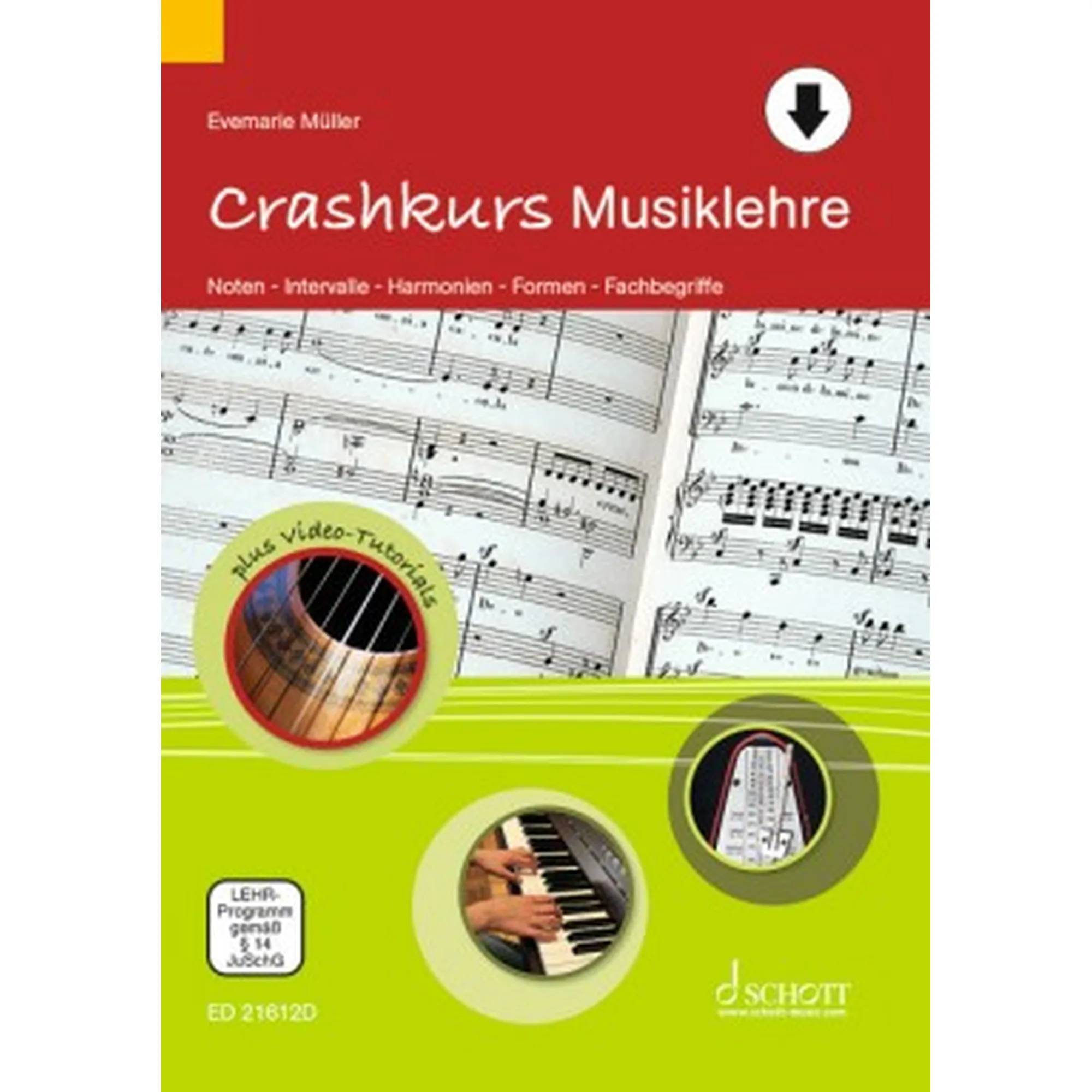 Vorderes Coverbild Crashkurs Musiklehre