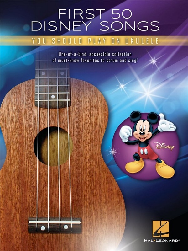 Vorderes Coverbild First 50 Disney Songs You Should Play on Ukulele