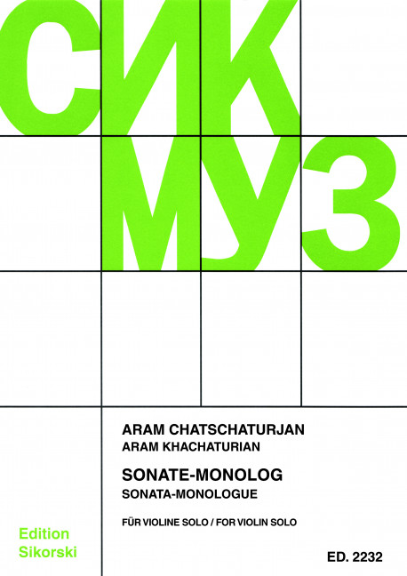 Vorderes Coverbild Sonate - Monolog