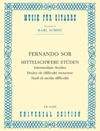 Vorderes Coverbild Mittelschwere Etüden aus op.6, op.31 und op.35