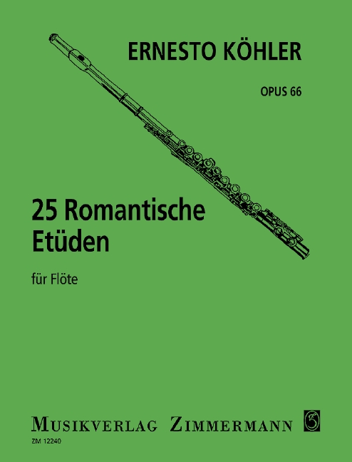 Vorderes Coverbild 25 romantische Etüden op.66