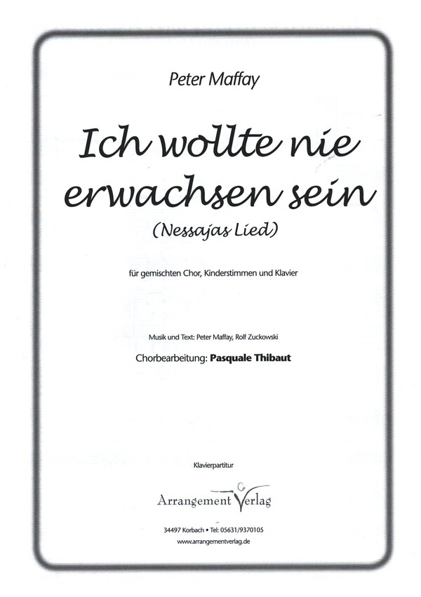 Vorderes Coverbild Ich wollte nie erwachsen sein