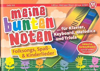 Vorderes Coverbild Mein bunten Noten - Folksongs, Spaß- und Kinderlieder