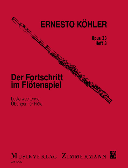 Vorderes Coverbild Der Fortschritt im Flötenspiel op.33 Band 3
