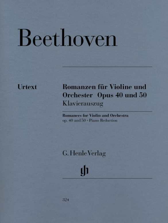 Vorderes Coverbild Romanzen op.40 und op.50 für Violine und Orchester