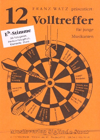 Vorderes Coverbild 12 Volltreffer für junge Musikanten