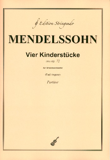 Vorderes Coverbild 4 Kinderstücke aus op.72