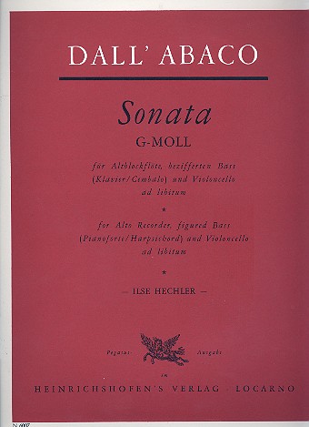 Vorderes Coverbild Sonate g-Moll