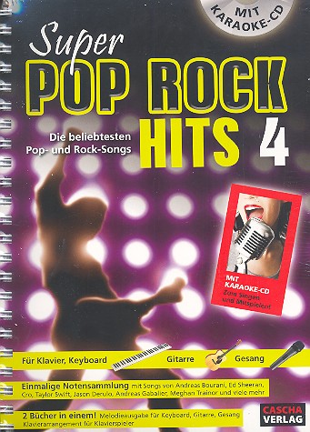 Vorderes Coverbild Super Pop Rock Hits Band 4 (+CD):
