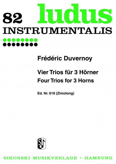 Vorderes Coverbild Vier Trios für 3 Hörner