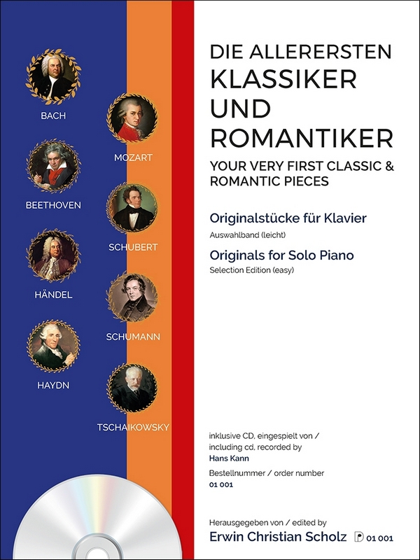 Vorderes Coverbild Die allerersten Klassiker und Romantiker (Auswahlband) (+CD)