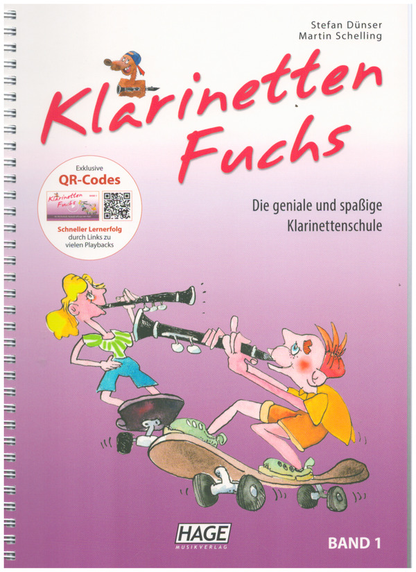 Vorderes Coverbild Klarinetten Fuchs Band 1 (+QR-Codes)