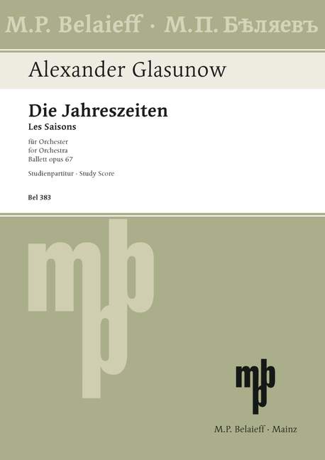 Vorderes Coverbild Die Jahreszeiten op.67 (Ballett)