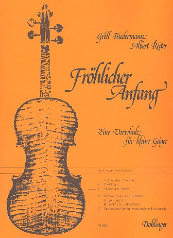 Vorderes Coverbild Fröhlicher Anfang Band 3 - Vorschule für kleine Geiger