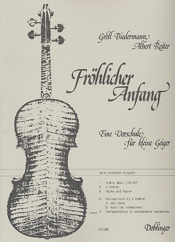 Vorderes Coverbild Fröhlicher Anfang Band 5 Orchesterschule für verschiedene