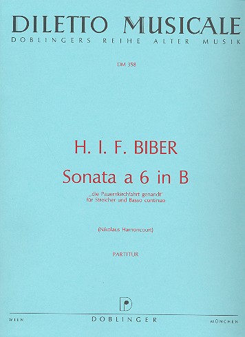 Vorderes Coverbild Sonata a 6 B-Dur für Violine solo,