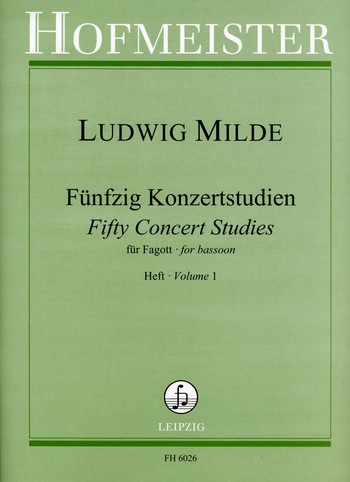 Vorderes Coverbild 50 Konzertstudien op.26 Band 1 (Nr.1-25)