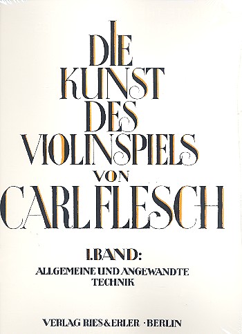 Vorderes Coverbild Die Kunst des Violinspiels Band 1