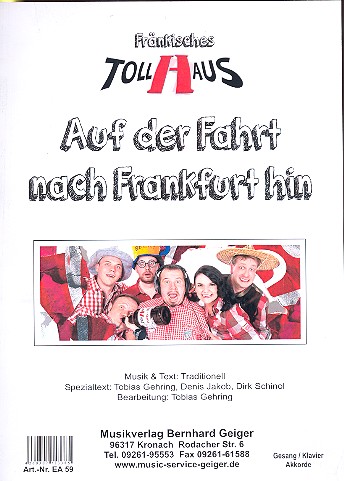 Vorderes Coverbild Auf der Fahrt nach Frankfurt hin: