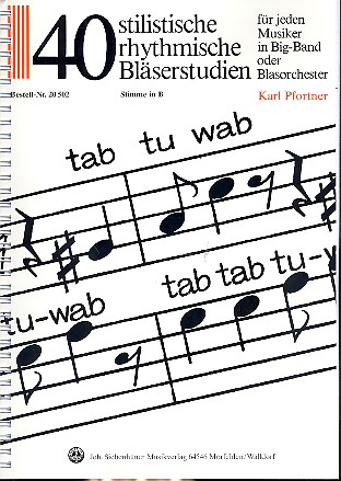 Vorderes Coverbild 40 stilistische Bläserstudien